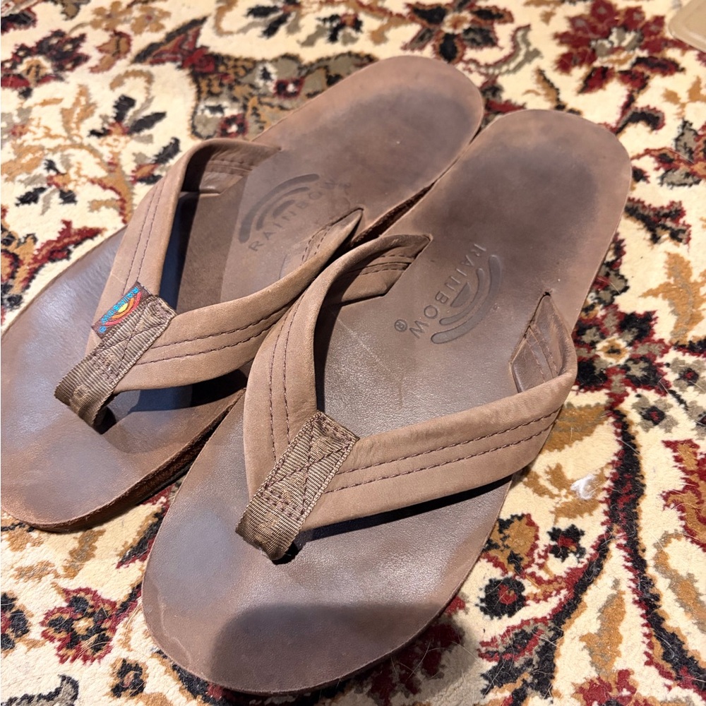 Rainbow Classic Tan Sandals